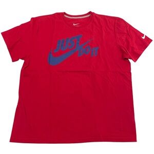 Nike “Just Do It” Red Tee Size XXL (Retail $30)